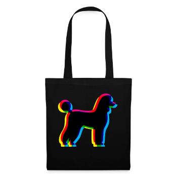 CMYK Poodle - Tote Bag - black - Front