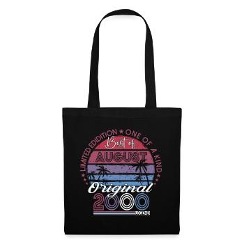 Original August 2000 22nd Birthday Gift Fun - Tote Bag - black - Front