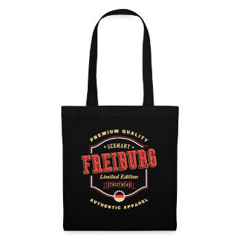 Freiburg Germany City Font Vintage Retro - Tote Bag - black - Front