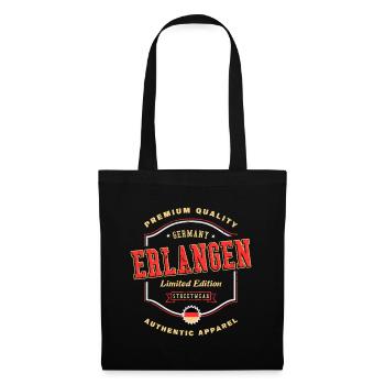Erlangen Germany City Font Vintage Retro - Tote Bag - black - Front