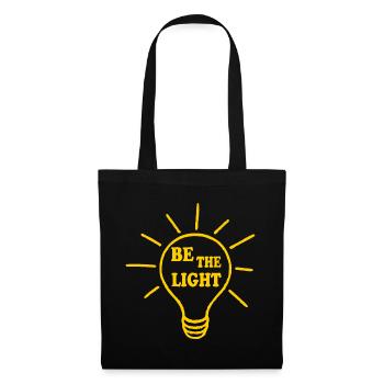 Be the light - Stoffbeutel - Schwarz - Vorne
