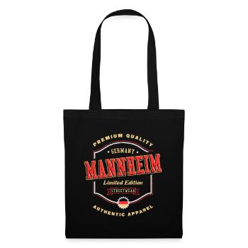 Mannheim Germany City Font Vintage Retro - Tote Bag - black - Front