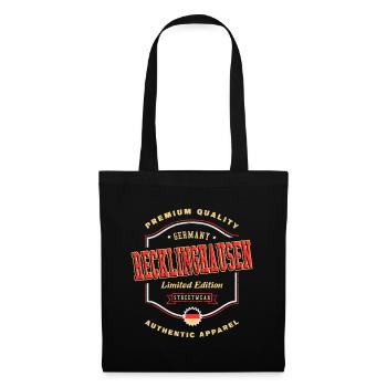Recklinghausen Deutschland Stadt Vintage Retro - Stoffbeutel - Schwarz - Vorne