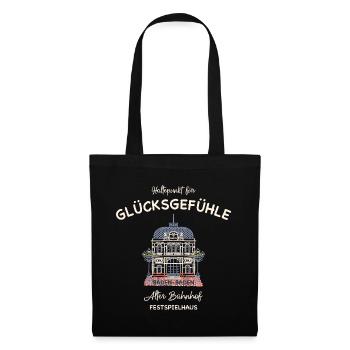 Baden-Baden, Festspielhaus Alter Bahnhof - Tote Bag - black - Front