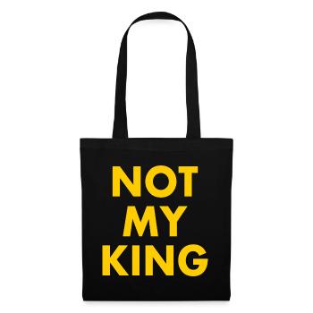 Not my king - Sac en tissu - noir - Devant