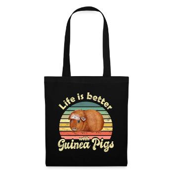 Guinea pig - Tote Bag - black - Front