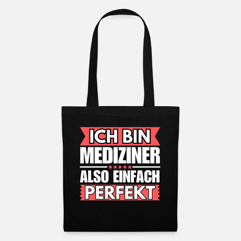 Einfach ein Perfekter Mediziner - Stoffbeutel - Schwarz