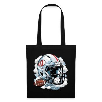 American Football - Stoffbeutel - Schwarz - Vorne