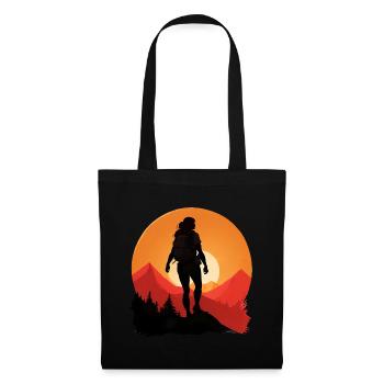 Hiking Hiking Female Woman - Tote Bag - black - Front