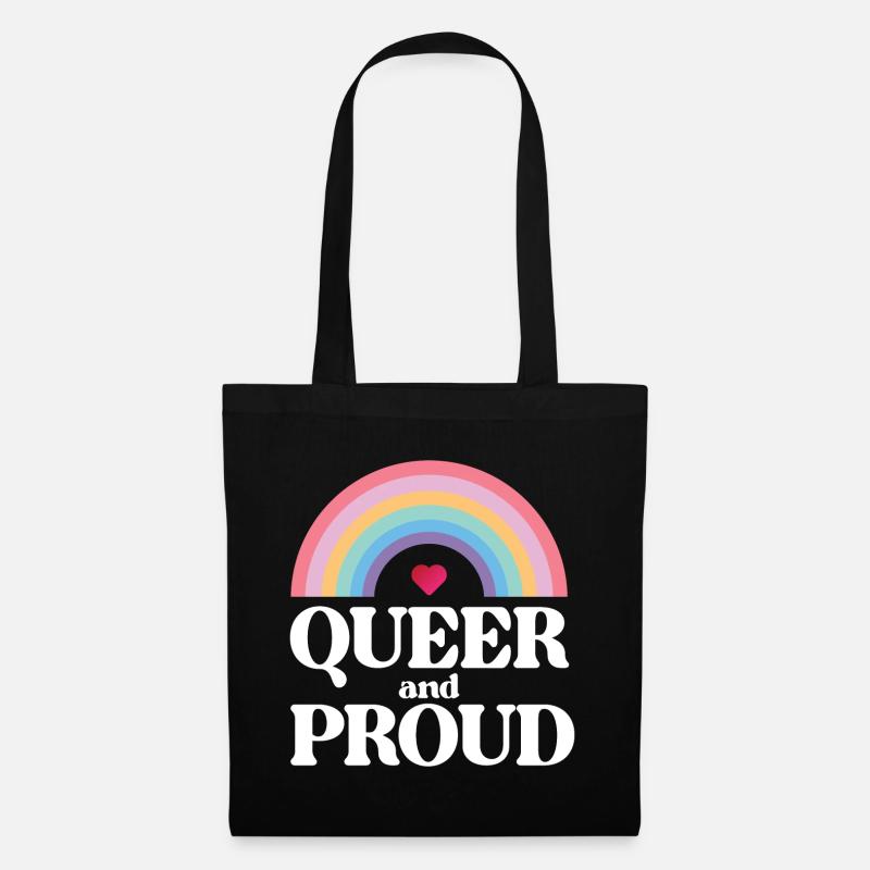 LGBT Pride Month - Queer und stolz - Stoffbeutel - Schwarz