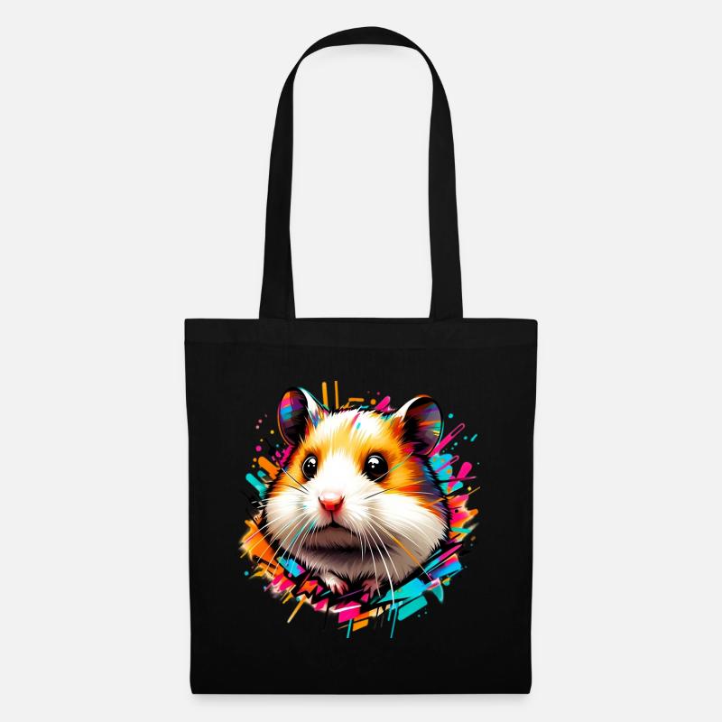 Hamster - Stoffbeutel - Schwarz