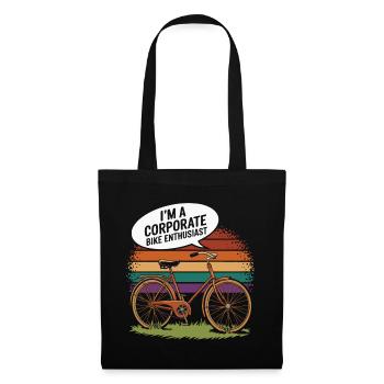 Corporate Bike Enthusiast Vintage Design - Tote Bag - black - Front