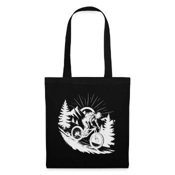 MTB Mountain Bike - Tote Bag - black - Front