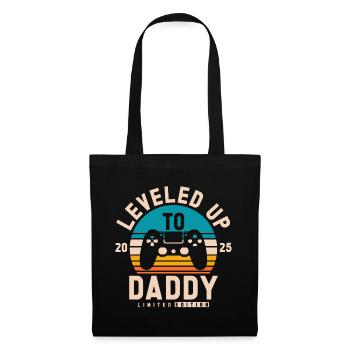Promu au rang de Papa 2025 - Sac en tissu - noir - Devant