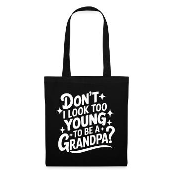 Papy Grand-père Famille Fête des pères - Sac en tissu - noir - Devant
