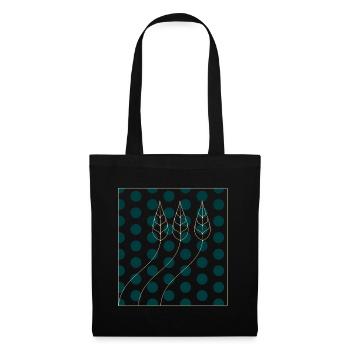 Plant Pattern Dots - Tote Bag - black - Front