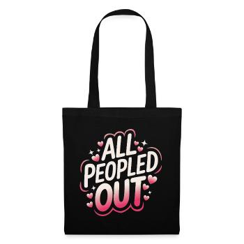 Introvert, antisocial, introvert - Tote Bag - black - Front