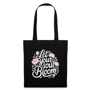Let Your Soul Bloom - Stoffbeutel - Schwarz - Vorne