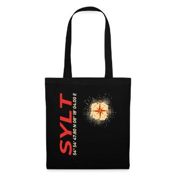 Sylt - Stoffbeutel - Schwarz - Vorne