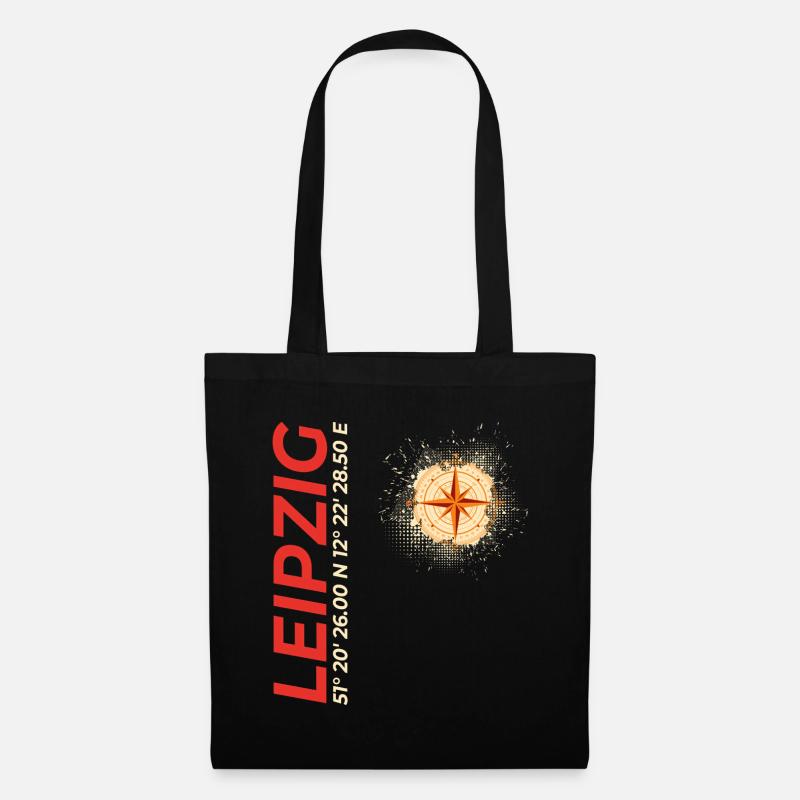 Leipzig - Stoffbeutel - Schwarz