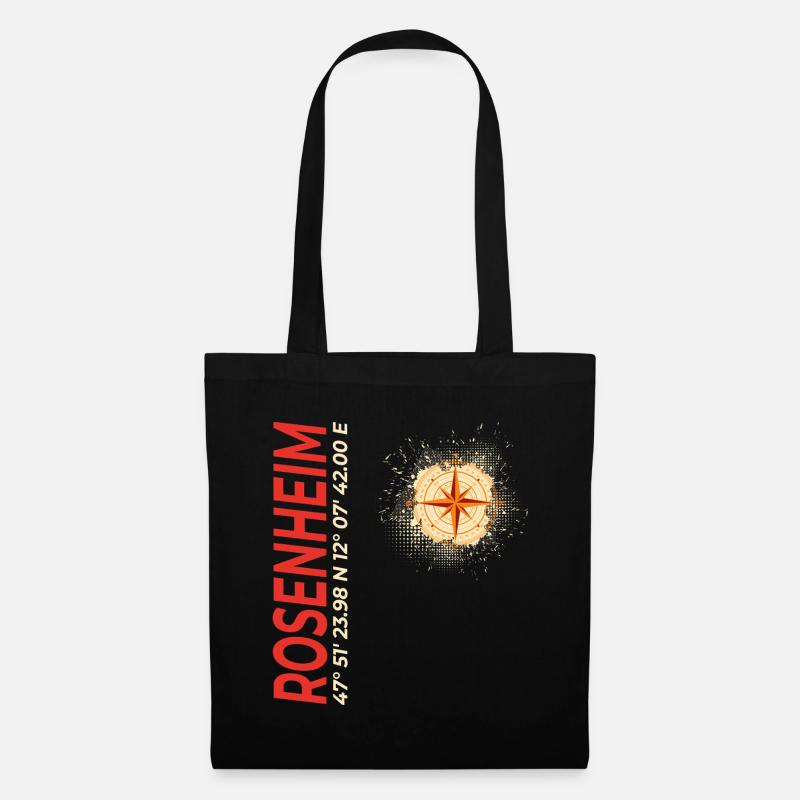 Rosenheim - Stoffbeutel - Schwarz