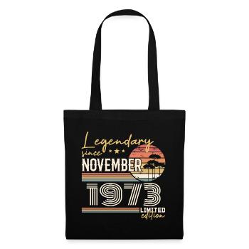 Millésime Novembre 1973 RétroNovembre 1973  - Sac en tissu - noir - Devant