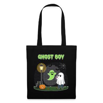 Ghost Boy Halloween Scene - Tote Bag - black - Front