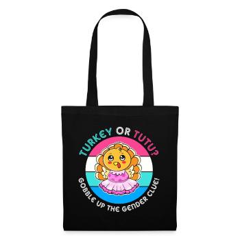 Thanksgiving Gender Reveal Mom-to-be - Tote Bag - black - Front
