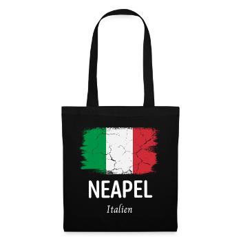 Neapel - Stoffbeutel - Schwarz - Vorne