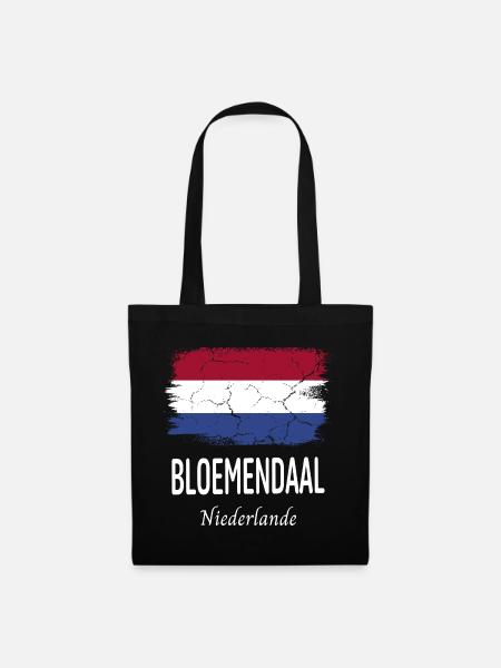 Bloemendaal - Stoffbeutel - Schwarz
