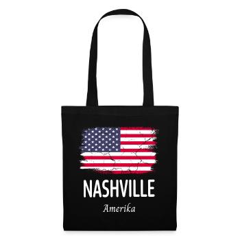 Nashville - Stoffbeutel - Schwarz - Vorne