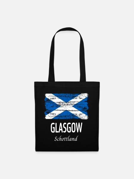 Glasgow - Stoffbeutel - Schwarz