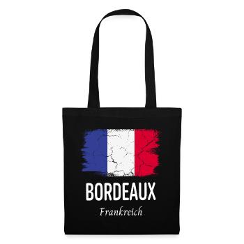Bordeaux - Stoffbeutel - Schwarz - Vorne