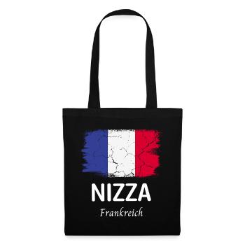 Nizza - Stoffbeutel - Schwarz - Vorne