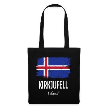 Kirkjufell - Sac en tissu - noir - Devant