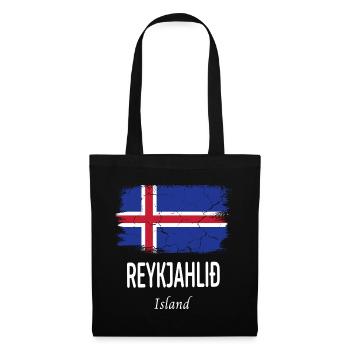 Reykjahlið - Sac en tissu - noir - Devant
