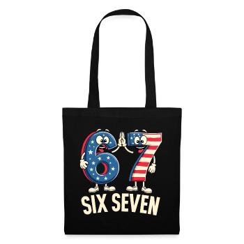 US Flag 67 Memes Six Seven - Tote Bag - black - Front