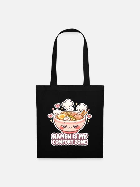 Ramen is my comfort zone - Stoffbeutel - Schwarz