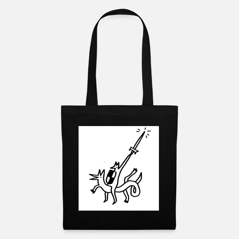 Held_mit_Schwert - Sac en tissu - noir