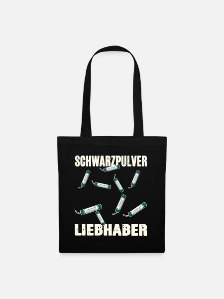 Schwarzpulver Liebhaber - Stoffbeutel - Schwarz