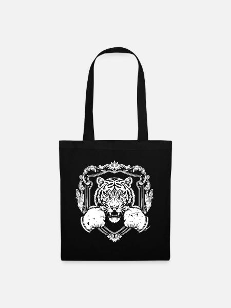 Tiger Boxen MMA - Stoffbeutel - Schwarz