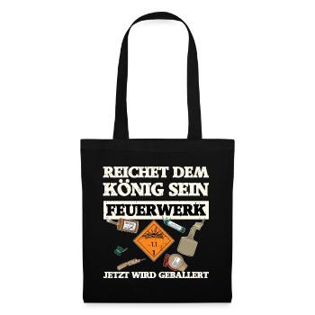 Offrez au roi ses feux d’artifice - Sac en tissu - noir - Devant