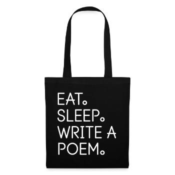 Eat Sleep Write a Poem - Tote Bag - black - Front
