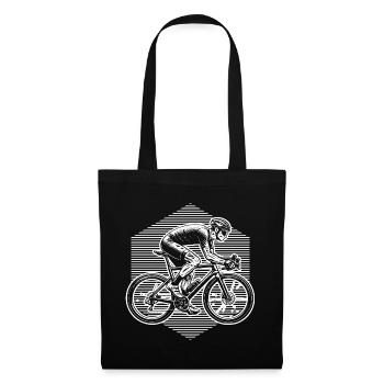 Geschenkidee für einen Roadbike mit Roadbike - Stoffbeutel - Schwarz - Vorne