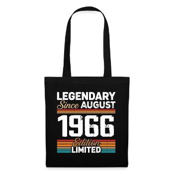 Légendaire Depuis Août 1966 Vintage Rétro - Sac en tissu - noir - Devant