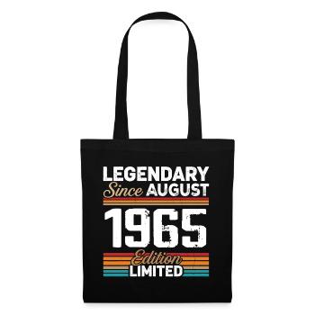Légendaire Depuis Août 1965 Vintage Rétro - Sac en tissu - noir - Devant