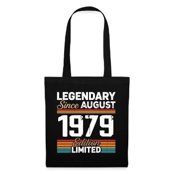 Légendaire Depuis Août 1979 Vintage Rétro - Sac en tissu - noir - Devant