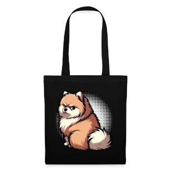 Pomeranian Pomeranian Pomeranian Spitz Dog Miniature Spitz Holder - Tote Bag - black - Front