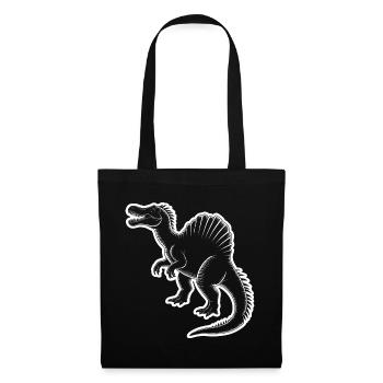 Spinosaurus Silhouette Vintage - Stoffbeutel - Schwarz - Vorne