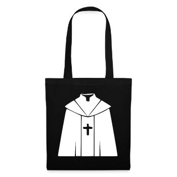 Priester Pfarrer Theologie Geschenk Christentum  - Stoffbeutel - Schwarz - Vorne